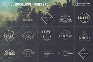 150 Outdoor Adventurers Logos