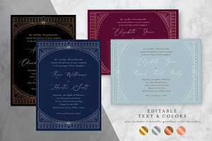 Modern Romance Invitation Suite