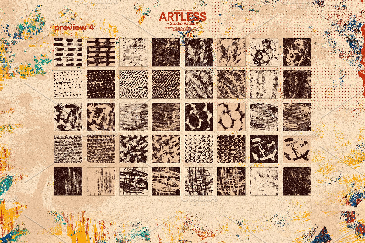 Artless Studio Packs, a Pattern Graphic by nicholasasmita (Photo 10 of 15)