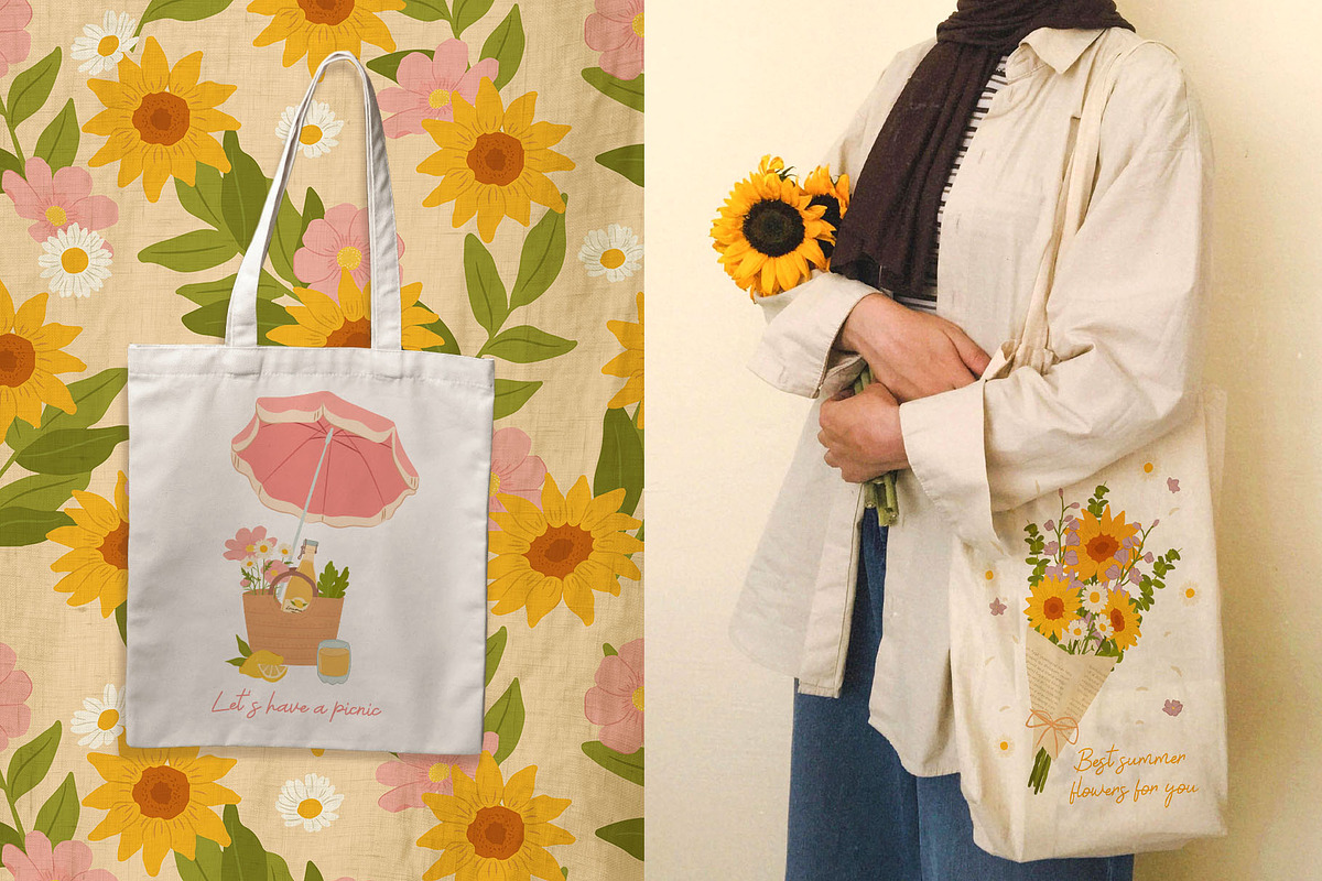 Summer Picnic Graphic Illustrations, a Seasonal Illustration by CreativeChristiana (Photo 10 of 14)