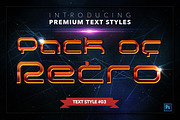 Retro #2 - 17 Text Styles, a Layer Style Add-On by Jonas Stensgaard (Thumbnail 4 of 20)