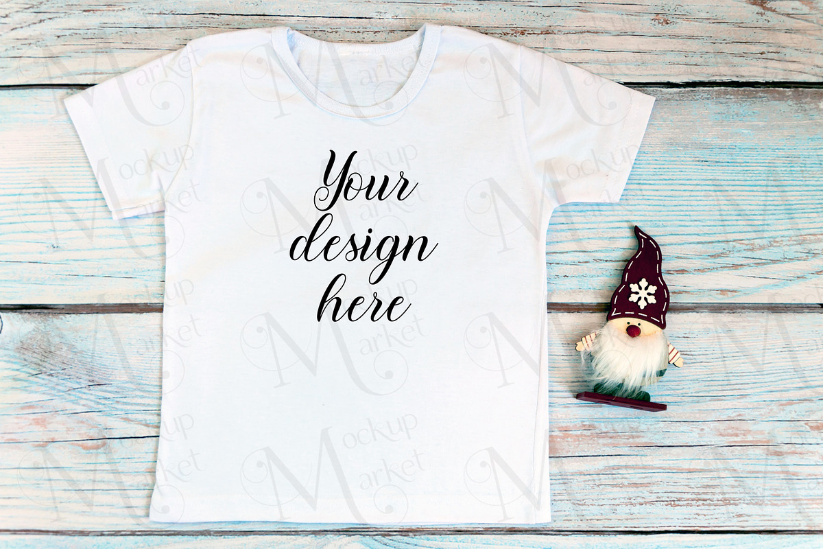 Kids Christmas T-shirt mockup bundle, a Print Template by MockupMarket (Photo 6 of 11)