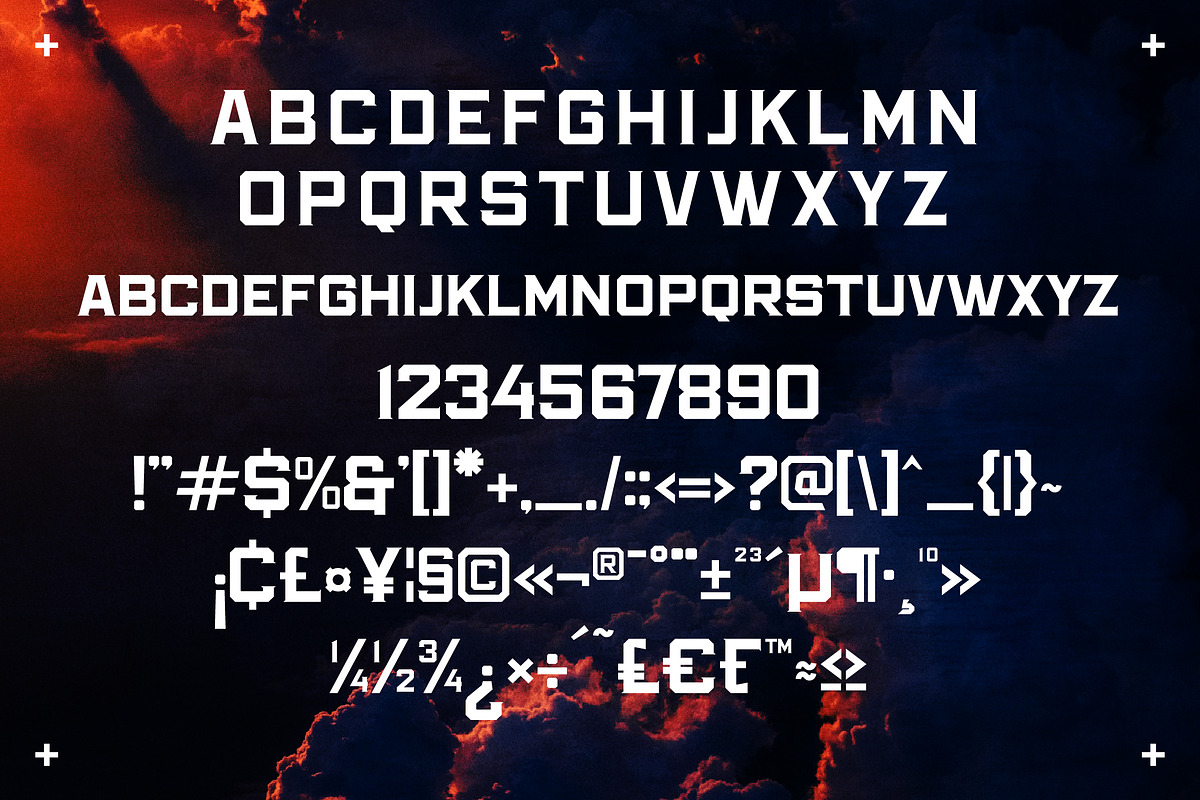 Thunder Squad DIsplay Typeface Font, a Sans Serif Font by Storytype Studio (Photo 13 of 15)