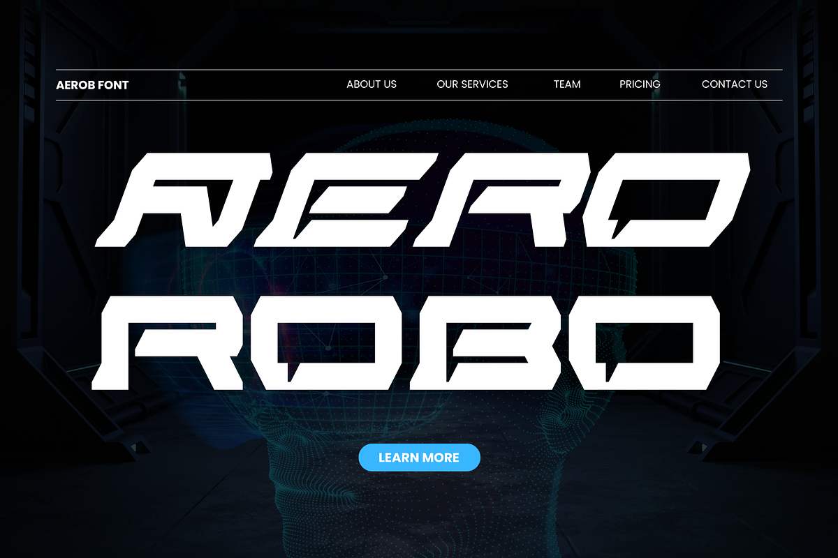 Modern Aerob-  Branding Logo Font, a Sans Serif Font by Nirmana Visual (Photo 7 of 7)
