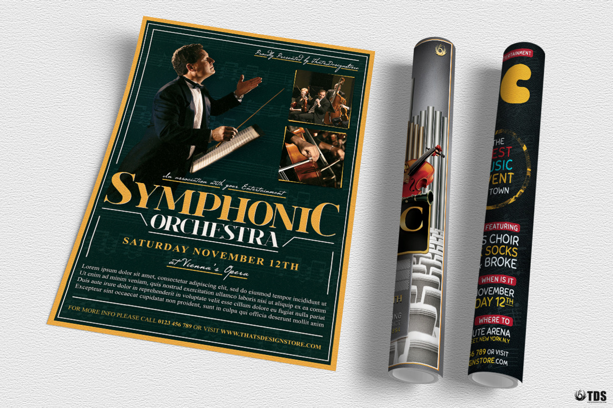 Special Orchestra Flyer Bundle, a Flyer Template by ThatsDesign Art
