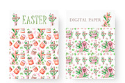 Easter watercolor set. Happy Easter!, an Illustration by SabinaWatercolorArt (Thumbnail 7 of 16)