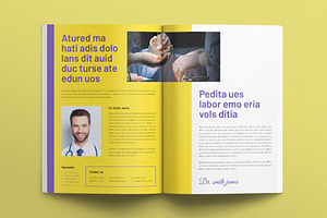 Digital Medical Magazine Template