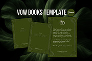 Wedding Vow Book – Canva Template, a Stationery Template by TrendyliciousStore (Thumbnail 1 of 7)