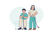 Golf Tournament Illustration, an Object Graphic by Jump Studio (Thumbnail 11 of 12)