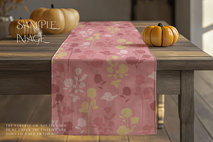 Autumn Style Table Runner Mockups