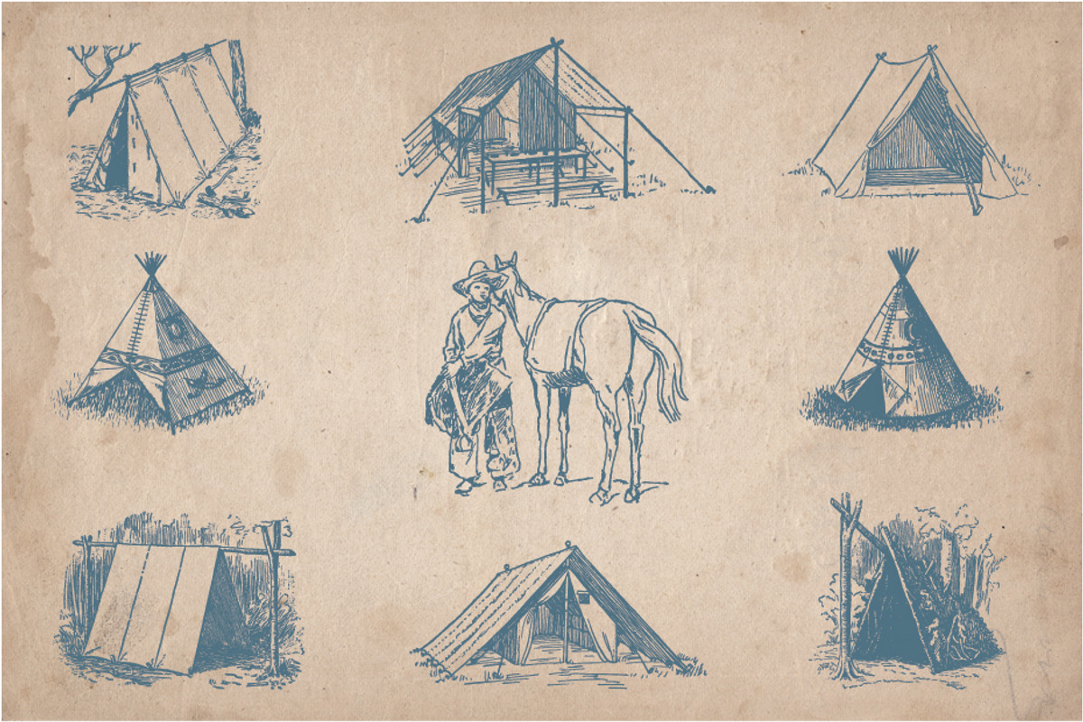62 vintage outdoors illustrations, a Sport Illustration by Mr Vintage (Photo 5 of 8)