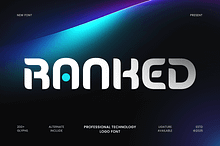 Ranked Professional Technology Font