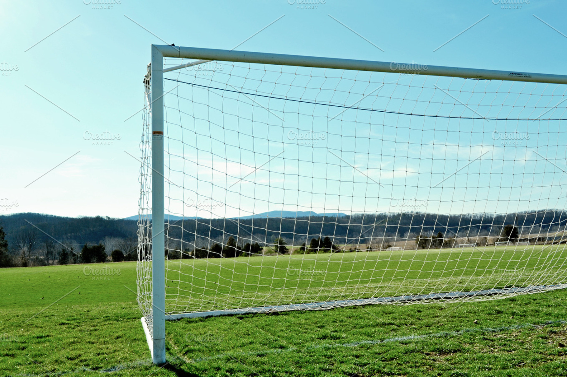 Soccer goal stock photo containing soccer and goal