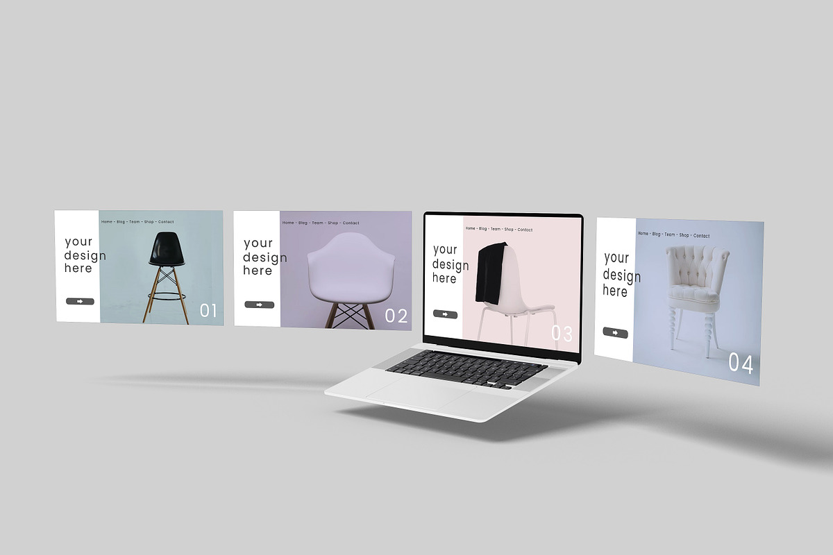 Laptop MacBook Screen Mockup, a Mac Mockup by Pexelyou (Photo 5 of 10)