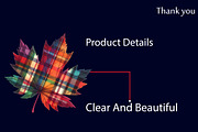 Autumn Plaid Leaf Clipart, an Illustration by Designworld (Thumbnail 3 of 4)