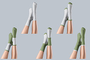 10 Mockups High Socks, a Bottom Mockup by Grow Design Craft Studio (Thumbnail 5 of 7)