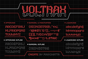 Voltrax - Modern Techno Font, a Sans Serif Font by MaikoHatta (Thumbnail 6 of 8)
