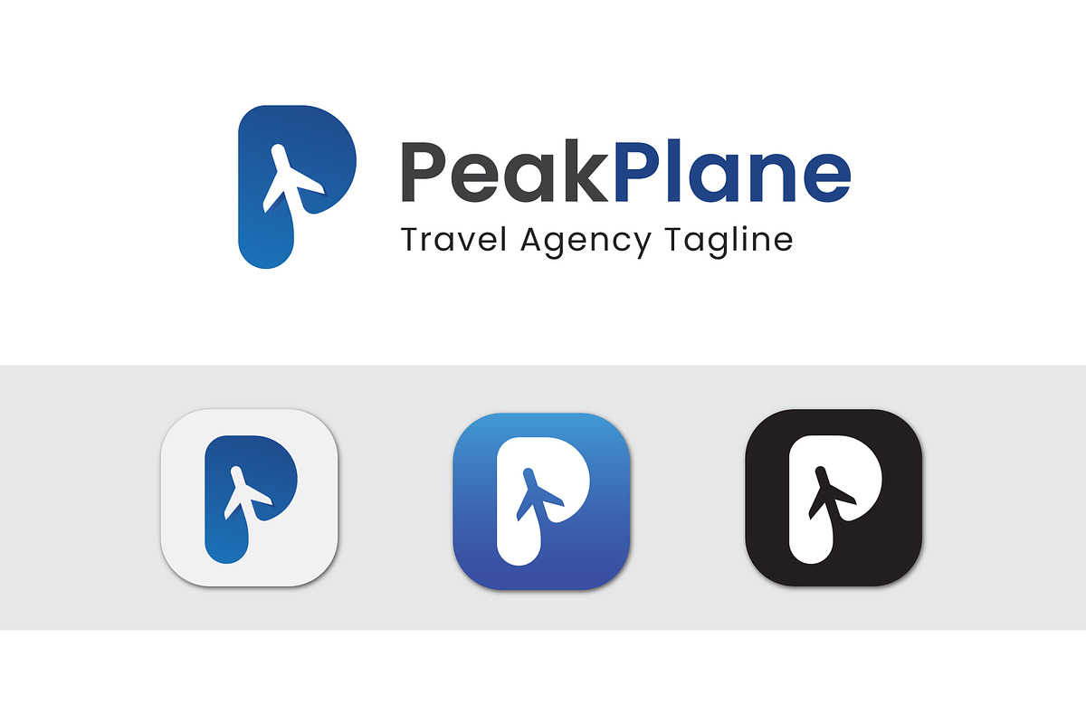 Plane Travel Agency - P logo, a Branding & Logo Template by Design Box (Photo 2 of 2)