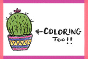 CalligraCrayon Procreate Brush, a Brush Add-On by Nicole Dawn Design (Thumbnail 3 of 3)