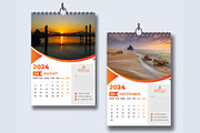 Modern Wall Calendar 2024, a Templates & Theme by pixelcreatx (Thumbnail 5 of 7)