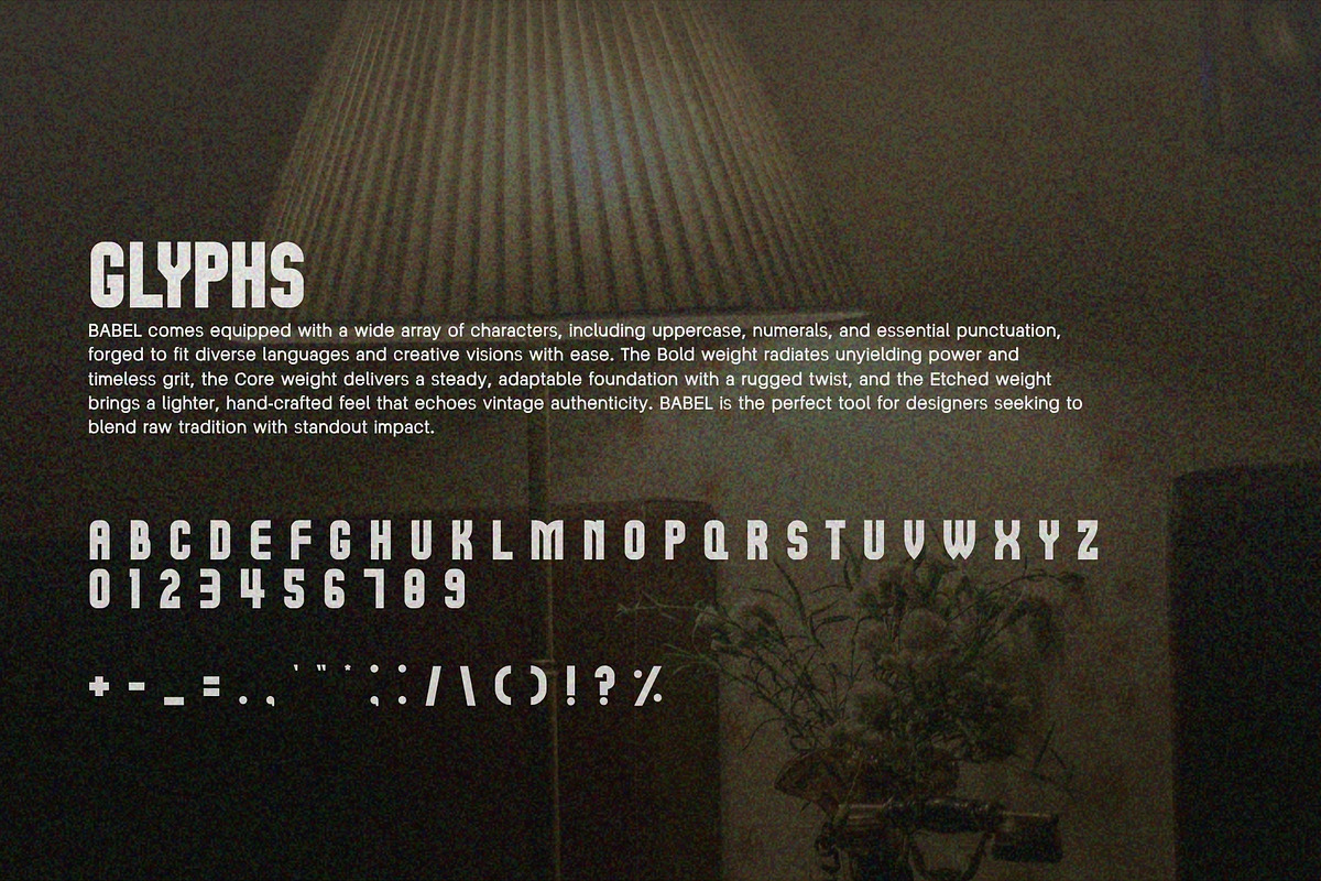 BABEL FONT - DISPLAY SAN SERIF, a Sans Serif Font by BURSTYPE (Photo 3 of 9)