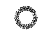 Leaf Laurel Wreath Frame Bundle, an Illustration by Gaye Art (Thumbnail 29 of 51)