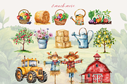 Cute Farm Animals Clipart, an Animal Illustration by ClipArtCharm (Thumbnail 5 of 5)