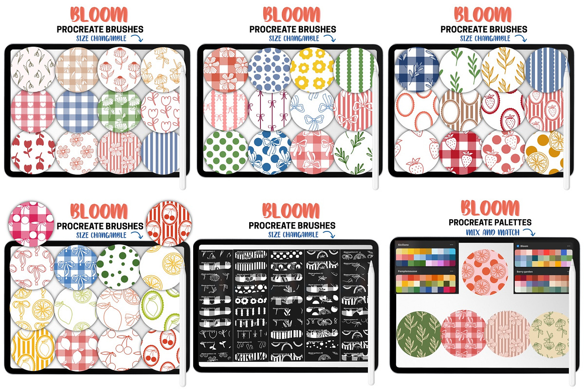 Pattern Procreate Brushes Bundle, a Brush Add-On by Brush Lab (Photo 5 of 10)