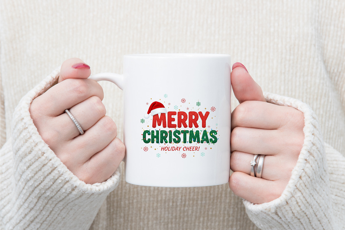 Merry Christmas Png Crochet Yarn Png, an Illustration by designcity5 (Photo 4 of 8)