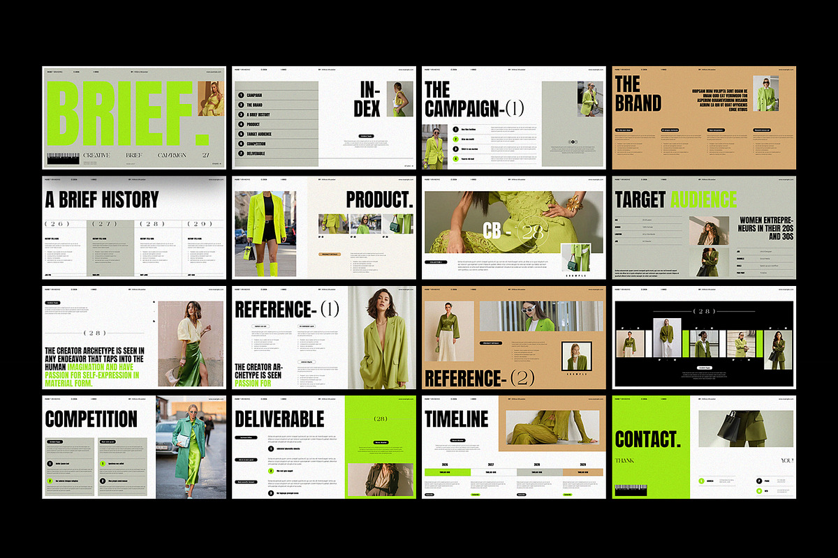 HUGE | Creative Brief Campaign, a Presentation Template by TemplateFolio-Shop (Photo 8 of 9)