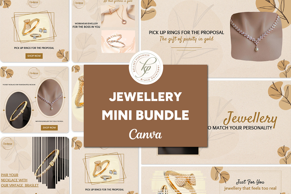 Jewelry Business Marketing Kit, a Social Media Template by Branding by Kellsey (Photo 1 of 5)