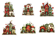 Farmhouse Valentine Clipart, an Illustration by SinaCreation (Thumbnail 3 of 11)