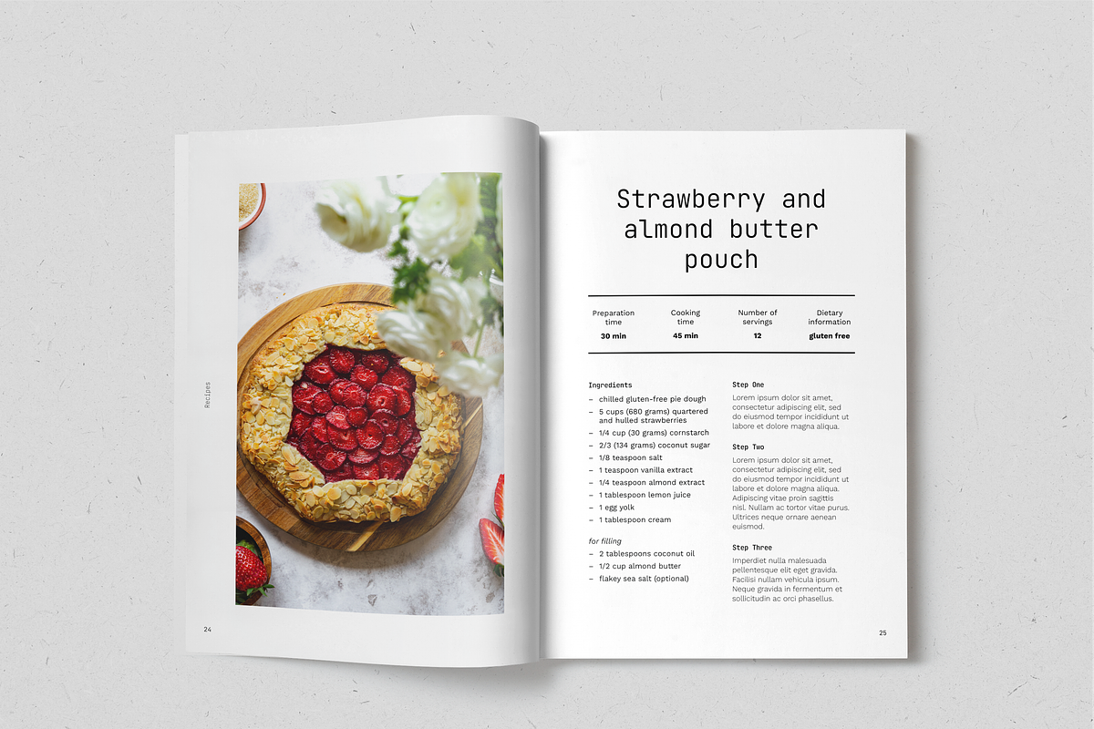 Healthy Desserts Recipe Book, a Magazine Template by SonaGeciova (Photo 14 of 19)