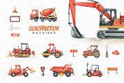 Construction Machines, a Transportation Illustration by OctopusArtis (Thumbnail 6 of 7)