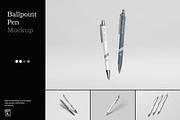 Ballpoint Pen Mockup, a Pens & Pencil Mockup by SimpangGraphics (Thumbnail 1 of 8)