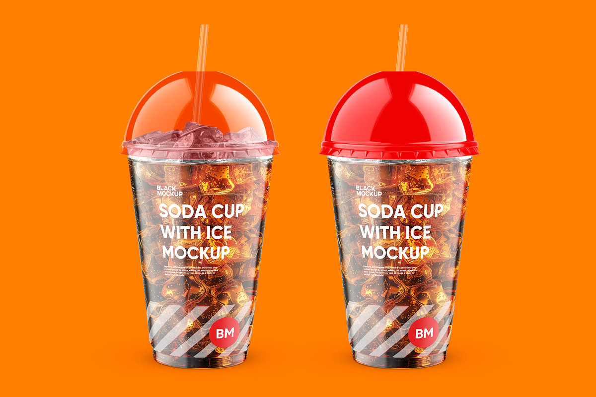 Soda Cup 500ml With Ice Mockup, a Cups & Container Mockup by BlackMockup (Photo 12 of 14)