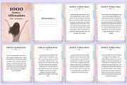 1000 Positive Affirmations For Women, a Stationery Template by Mustafiz (Thumbnail 2 of 8)