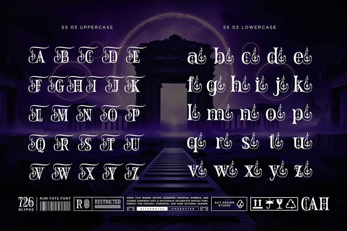 Rune Fate Typeface, a Serif Font by alit design (Photo 13 of 15)