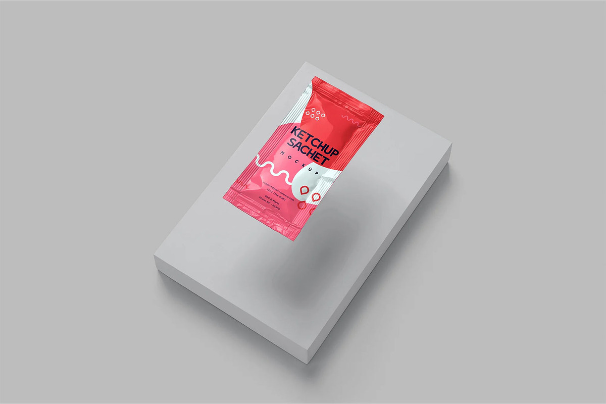 Ketchup Sachet Mockups, a Product Mockup by megostudi0 (Photo 3 of 7)