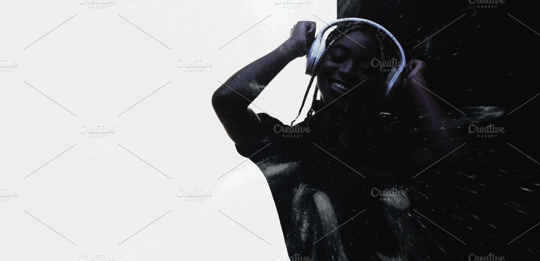 Music energy stereo technology woman headphones, a Person Photo by Photo Drive Studio