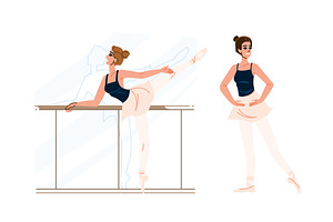 grace dancer ballerina woman vector, a Person Illustration by pikepicture