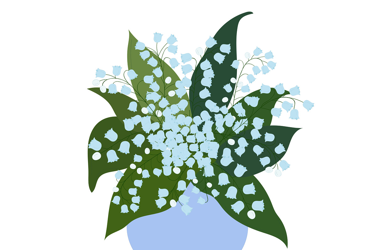 Lilies of the valley, big set., a Decorative Illustration by Orangepencil (Photo 6 of 8)