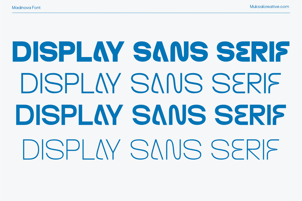 Modinova, a Sans Serif Font by Muksal Creative (Photo 4 of 10)