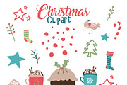 Christmas clipart Christmas clip art, a Decorative Illustration by Bamboobear Books Shop (Thumbnail 5 of 7)