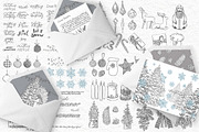 Xmas set graphic illustrations, a Decorative Illustration by Ann Astro (Thumbnail 7 of 24)