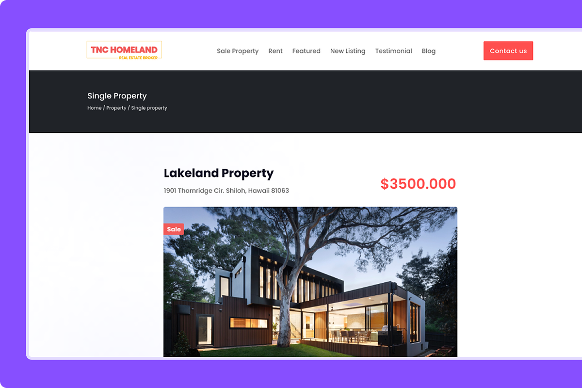 TNC Homeland – Real Estate Figma UI, an UI Kit Template by TNCFlow (Photo 3 of 5)