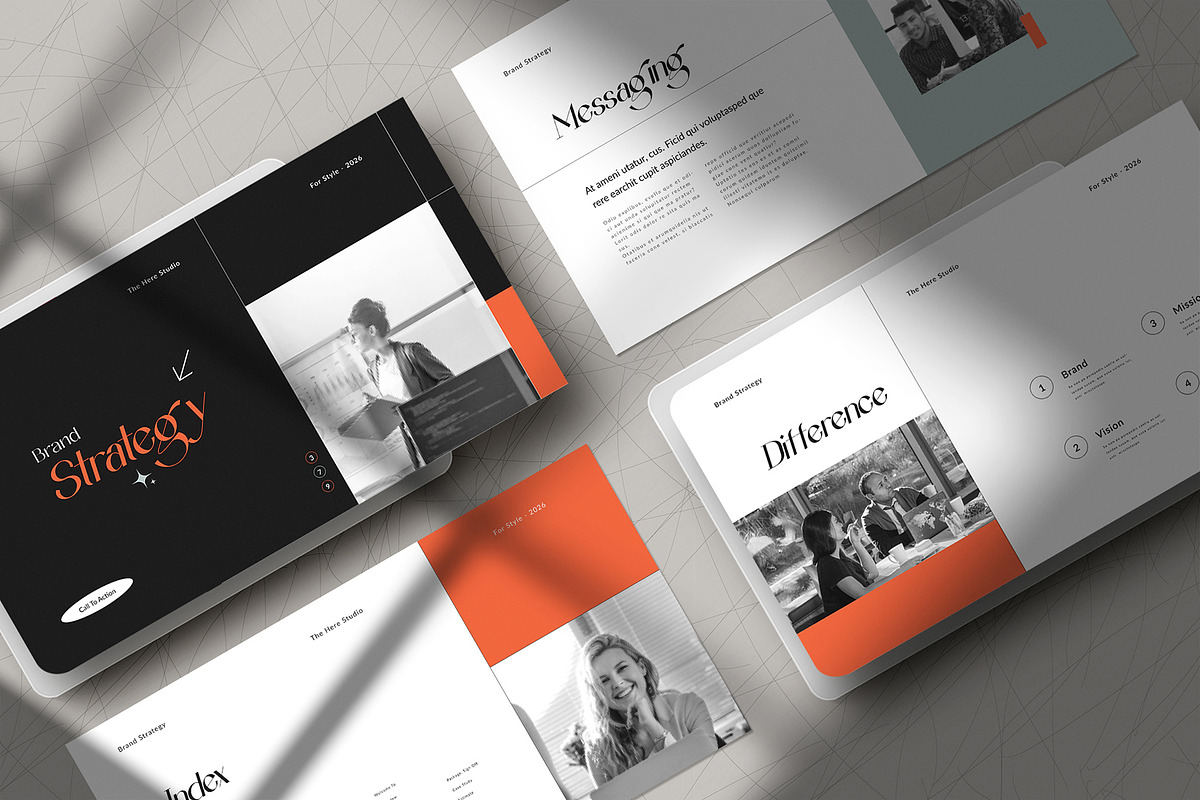 Brand Strategy Template, a Presentation Template by White Graphic (Photo 2 of 8)