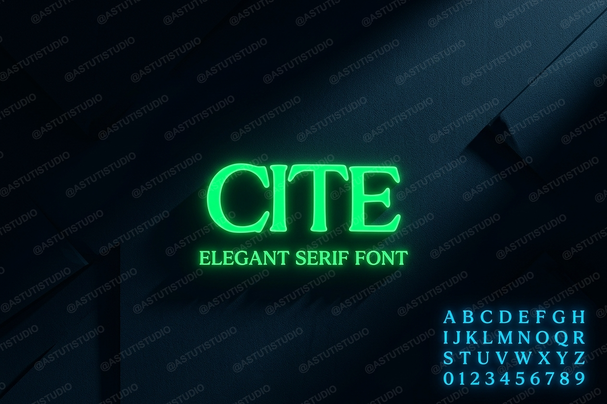 Cite | A Refined Minimalist Serif, a Serif Font by Astuti Studio (Photo 23 of 25)