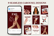 Nail Social Media Templates Bundle, a Social Media Template by Anna Design Studio (Thumbnail 8 of 13)