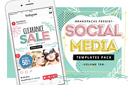 Spring Social Media Templates Pack, a Social Media Template by BrandPacks (Thumbnail 1 of 16)